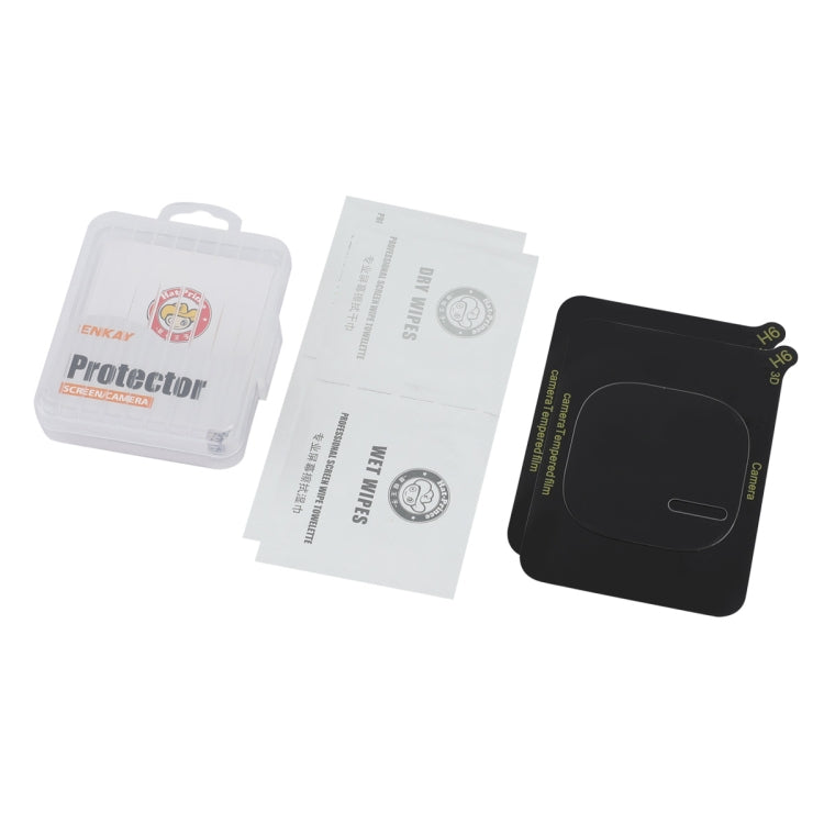 For vivo iQOO 12 / 12 Pro 2pcs ENKAY Hat-Prince 9H Rear Camera Lens Tempered Glass Film(Transparent)