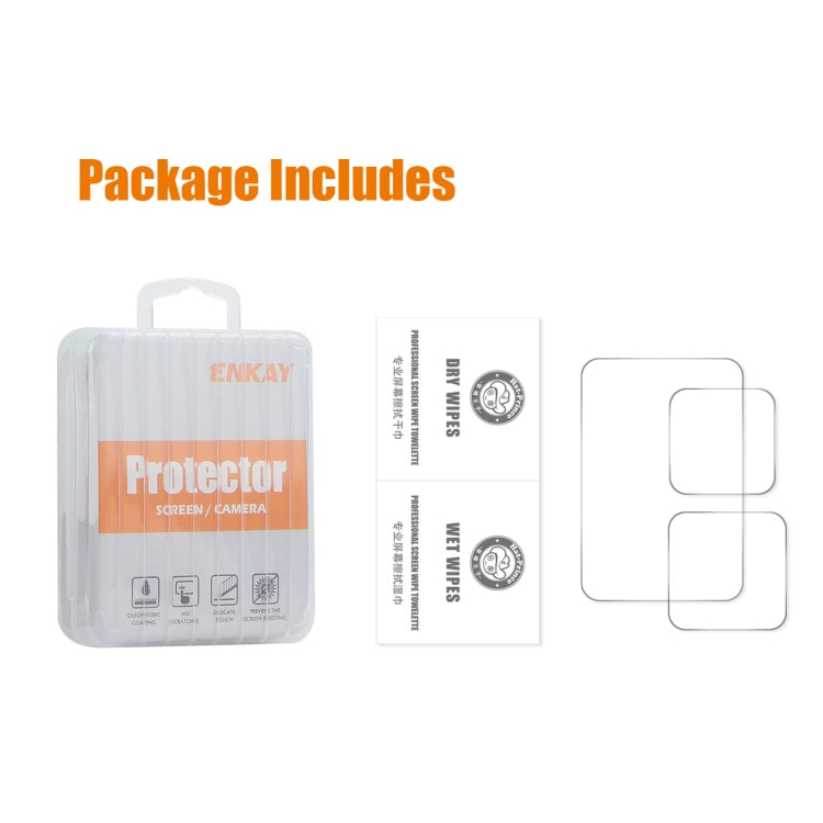For GoPro HERO13 Black ENKAY 0.2mm 9H Tempered Glass Screen Protector Front & Back Camera Film