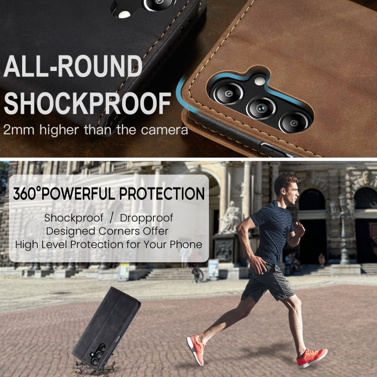 For Samsung Galaxy A16 5G CaseMe 013 Multifunctional Horizontal Flip Leather Phone Case(Black)