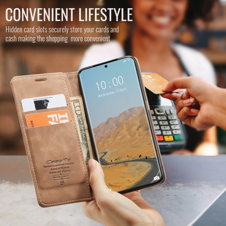 For Redmi Note 14 Pro 5G CaseMe 013 Multifunctional Horizontal Flip Leather Phone Case(Brown)