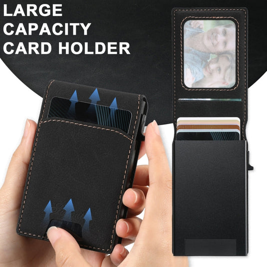 For Samsung Galaxy S24 Ultra 5G Suteni H19 Litchi Texture 2-in-1 MagSafe Removable Card Case Back Phone Case(Black)