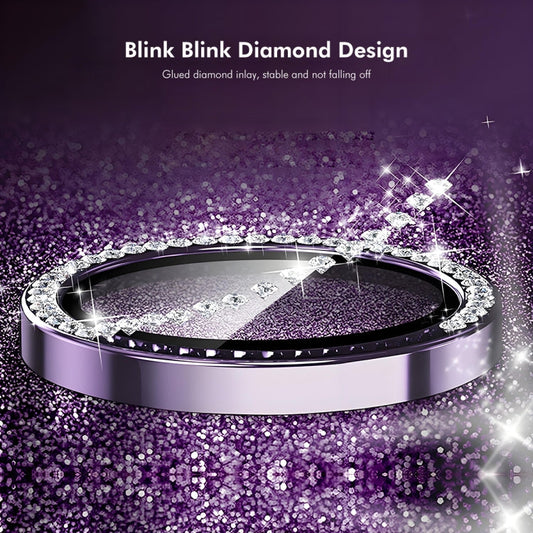 For Samsung Galaxy A35 / A55 ENKAY AR Anti-reflection Individual Diamond Ring Camera Lens Glass Full Film(Pink)