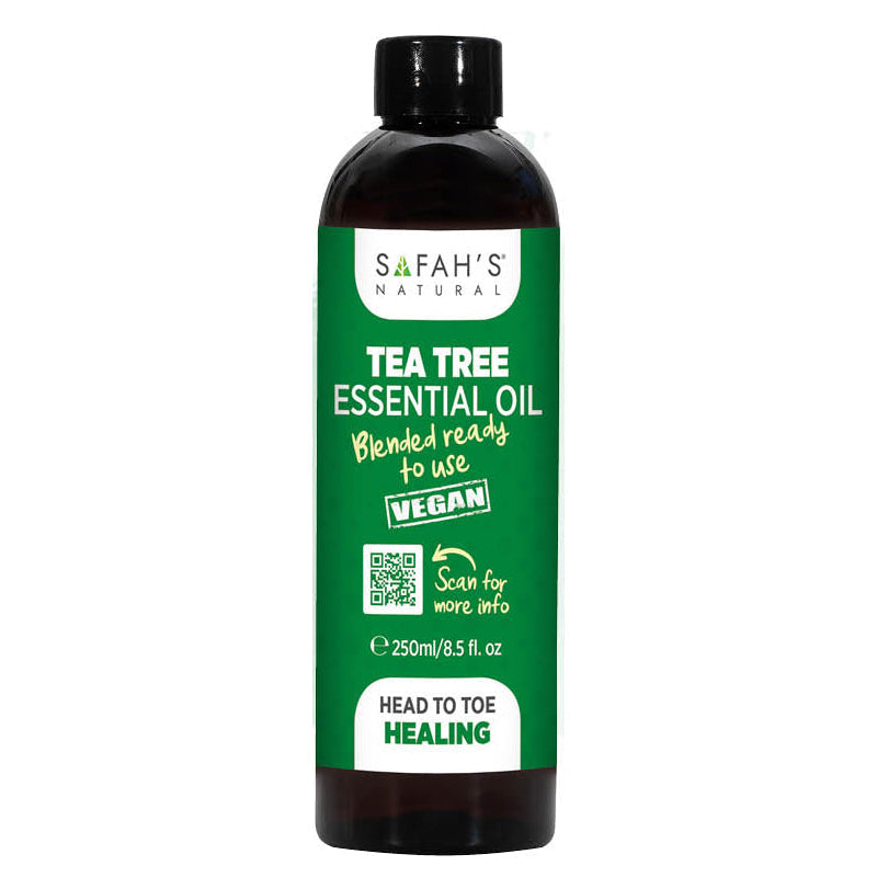 Safah's Natural Blended Tea Tree Oil Soothing Scalp & Healthy Hair for All Hair Types 8.5 oz