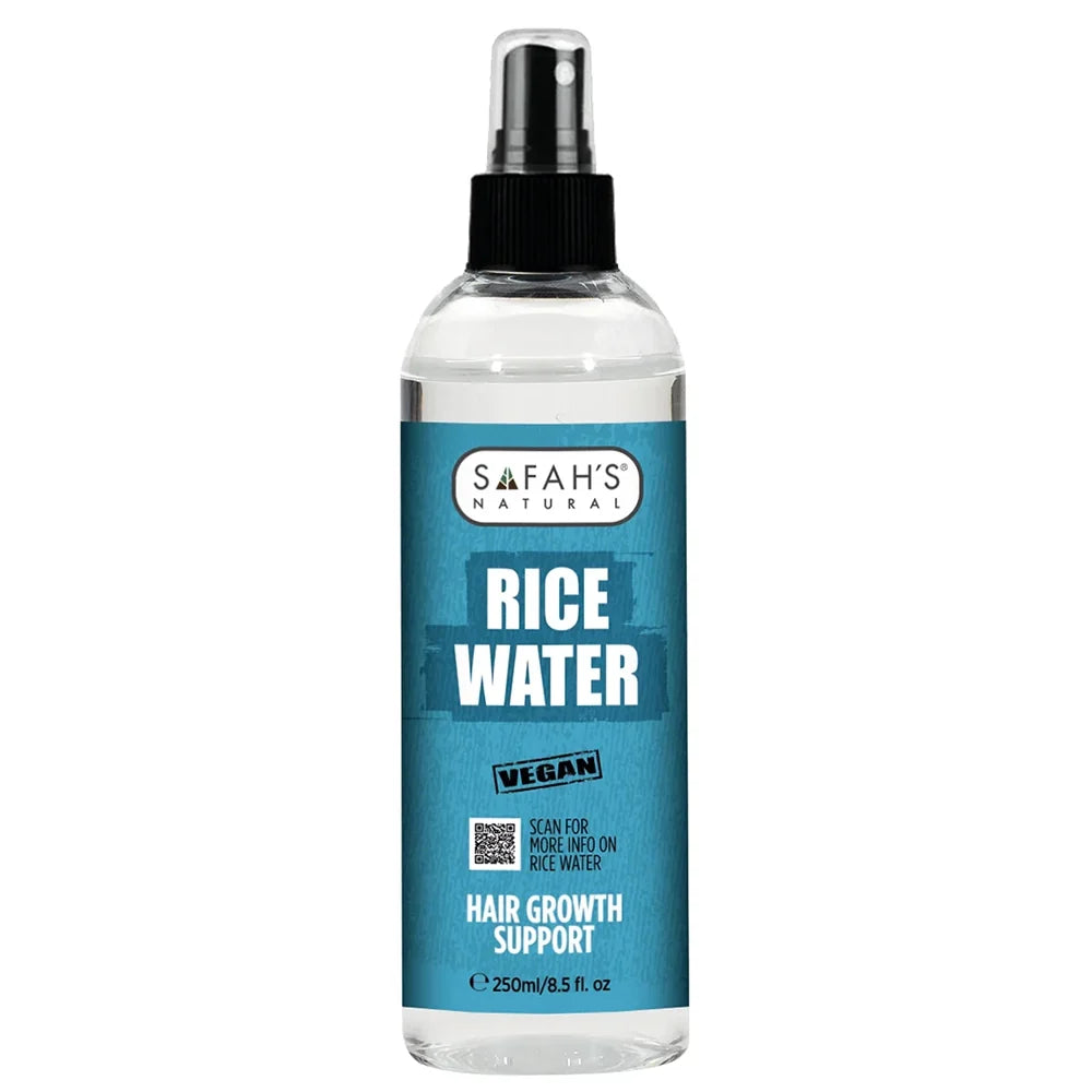 Safah's Natural Rice Water Hair Mask: Strengthens & Promotes Growth for All Hair Types 8.5 oz