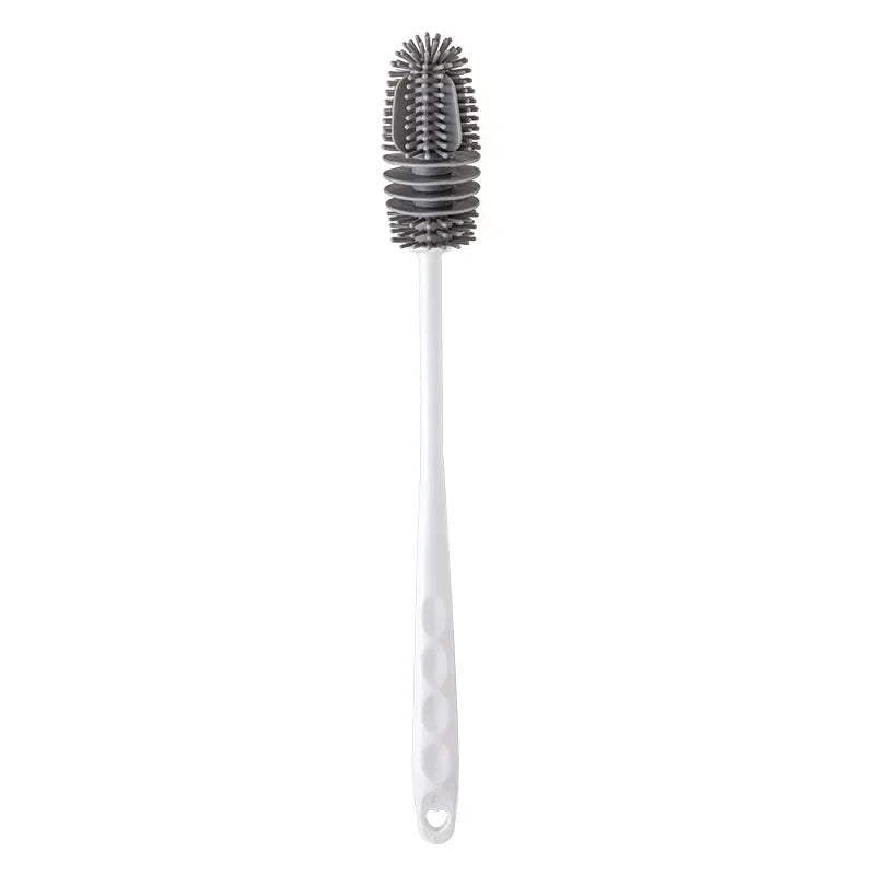 Hot Silicone Cup Brush Long Handle Milk Bottle Cleaning Brush Water Bottles Glass Cup Cleaner Scrubber Kitchen Cleaning Tools
