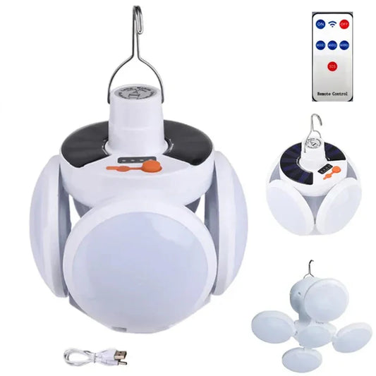 Solar Outdoor Folding Light Portable USB Rechargeable