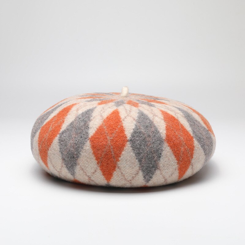 Wool Beret for Women Cashmere Caps
