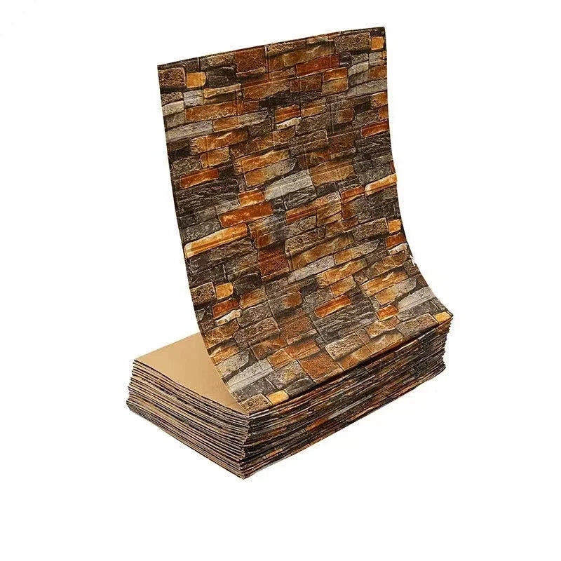Antique Foam Brick Wallpaper