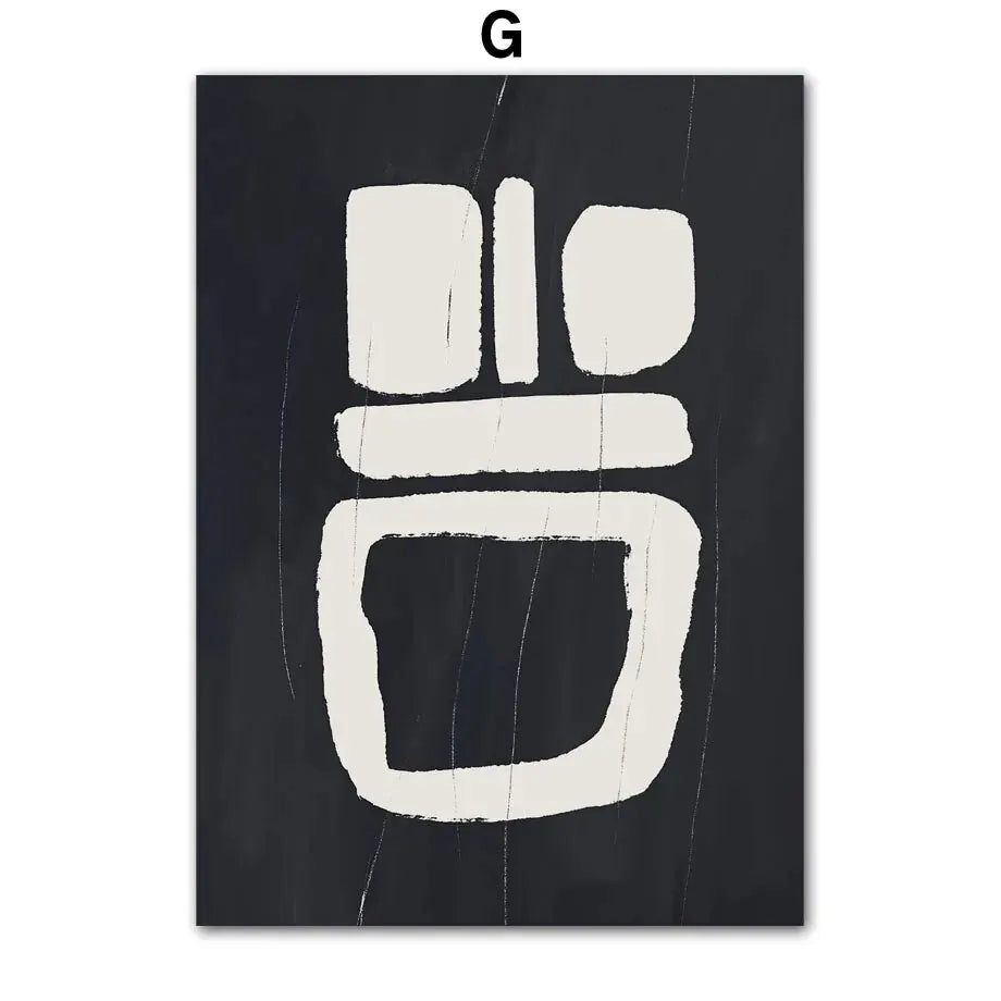 Abstract Line Art Posters – Minimalist Black & White Wall Art Prints
