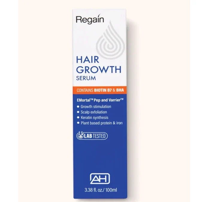 Regain Hair Growth Serum | Stimulates Follicles & Reduces Hair Loss for Men & Women 100 ml/3.38 oz