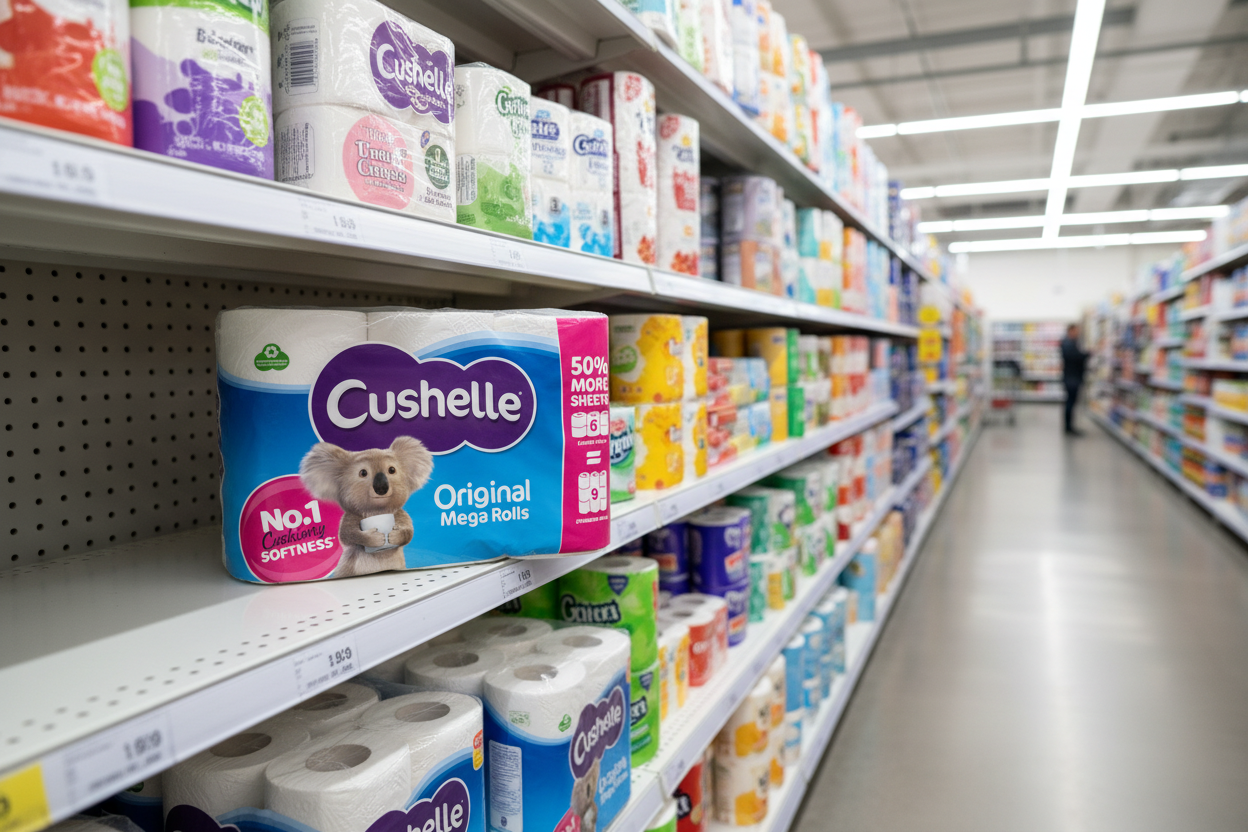 Cushelle Original Toilet Rolls 12 Mega Rolls 50% More Sheets