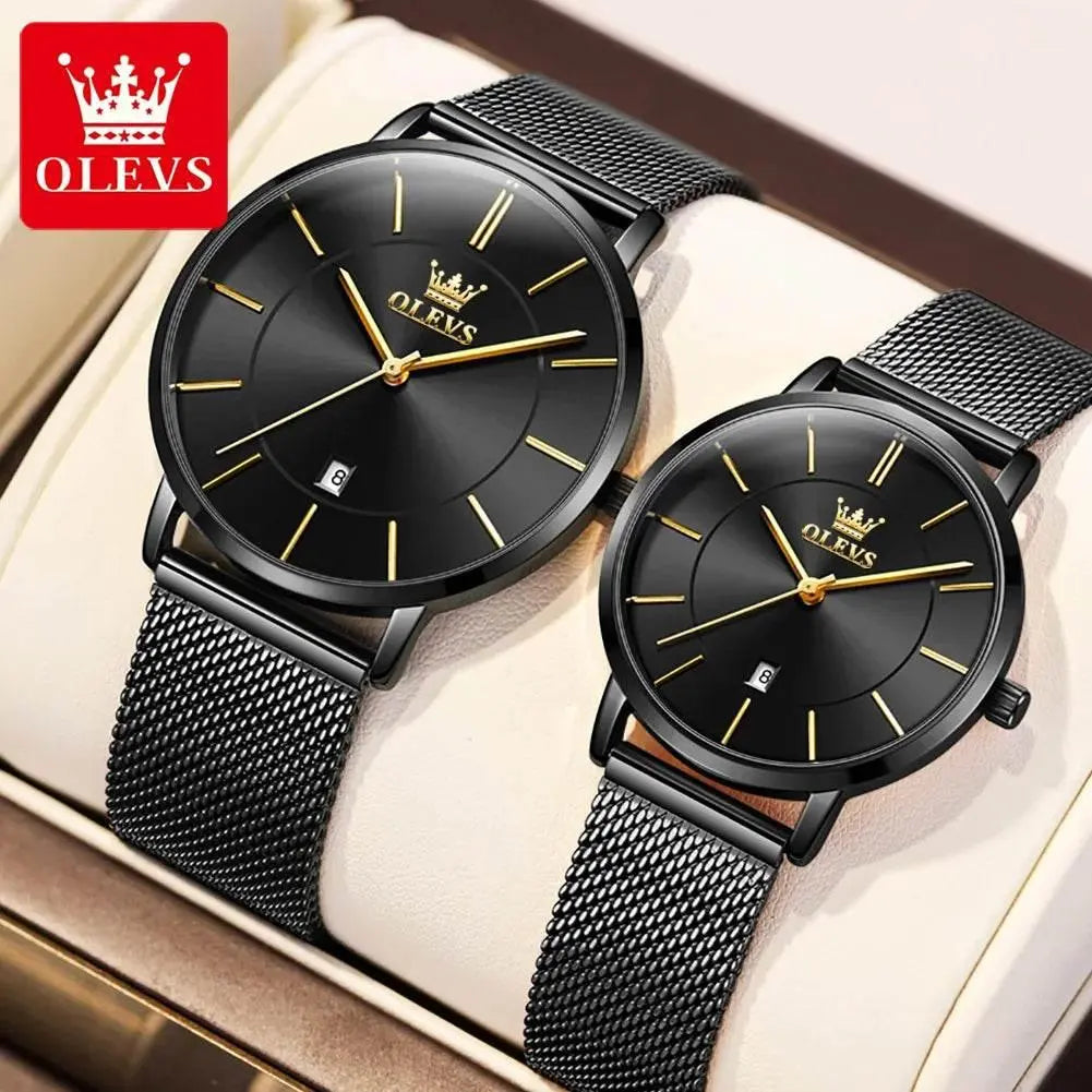 Simplicity Mesh Belt Couple Watches