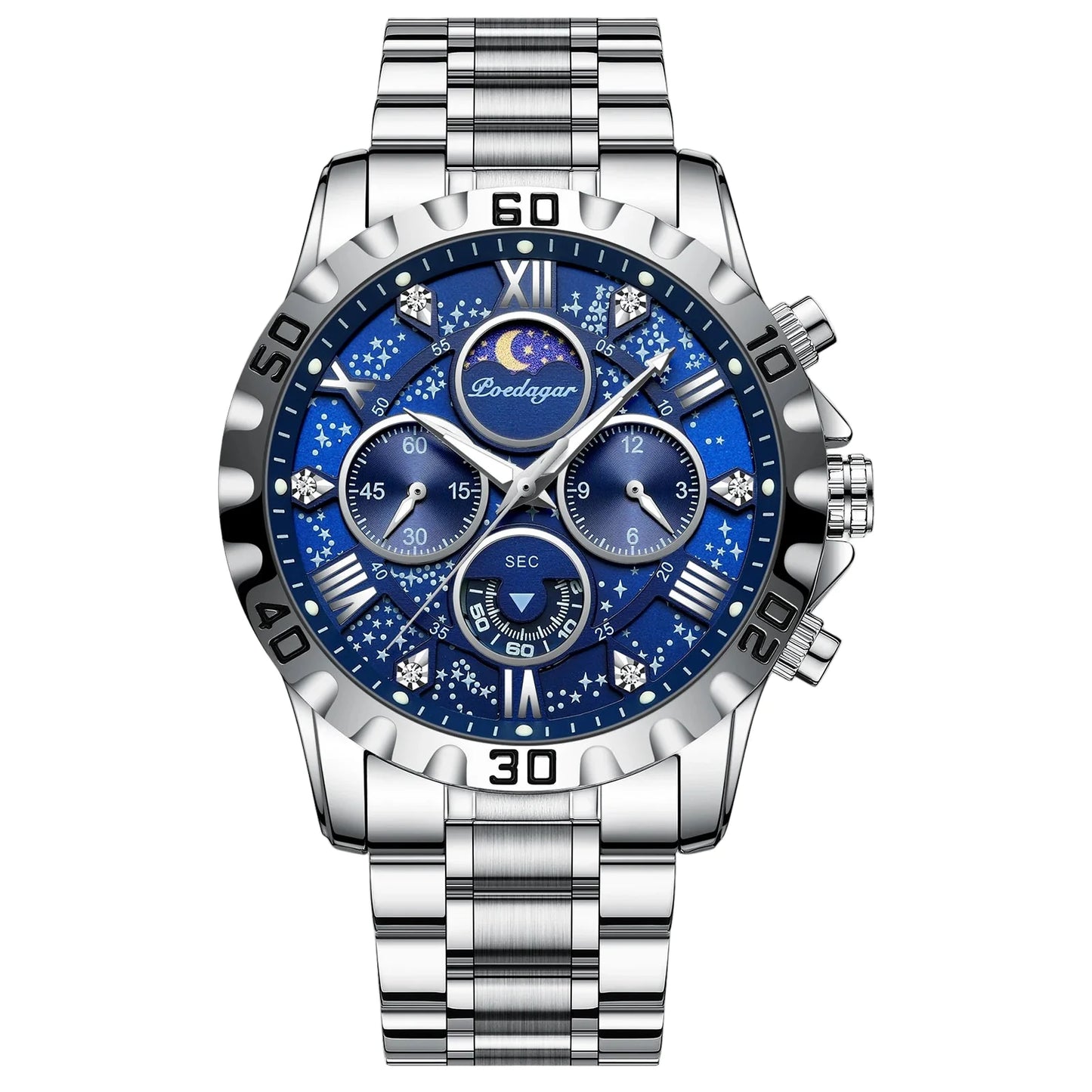 Luxury Watch for Man Quartz Sports Men Watch Waterproof Luminous Stainless Steel Chronograph Men's Watches Clock Reloj