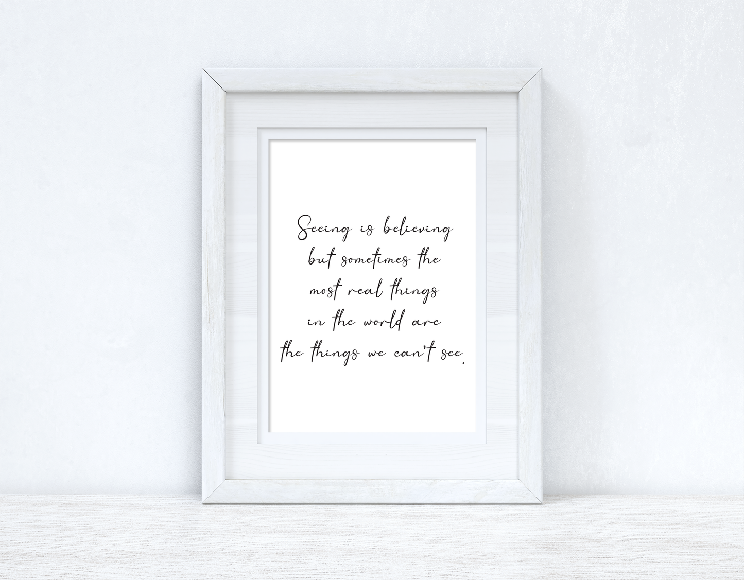 Seeing Is Believing Christmas Seasonal Wall Home Decor Print
