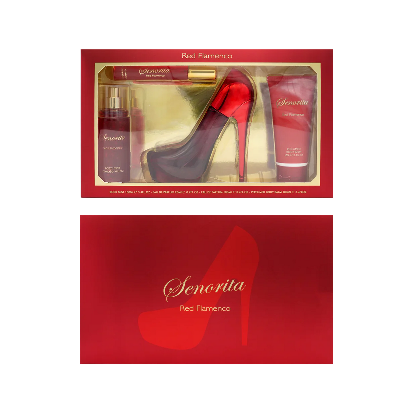 Senorita Red Flamenco Exquisite Fragrance Collection for Women 4pc Gift Set