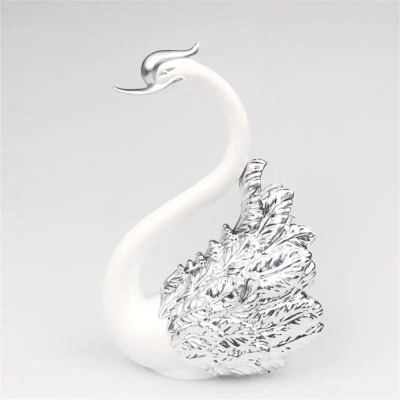 Mini Swan Couple Model Figurine