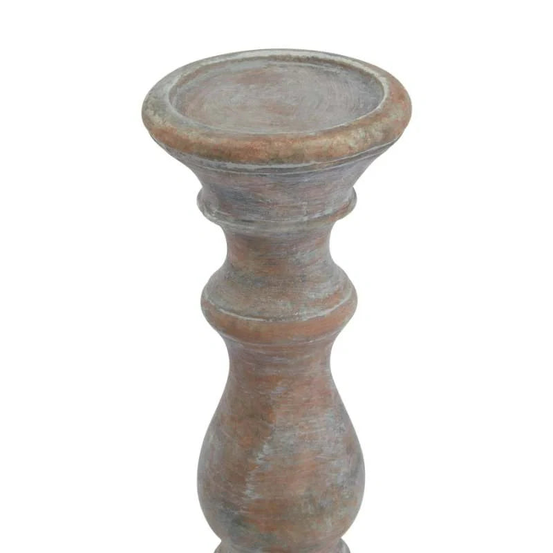 Siena Brown Column Candle Holder Medium