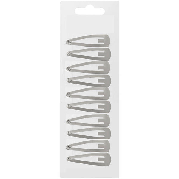 Fashion Jewelry 10 Medium Snap Pins for Secure, Stylish Hold - Silver