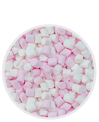 Simply Mini Pink and White Marshmallows 1kg