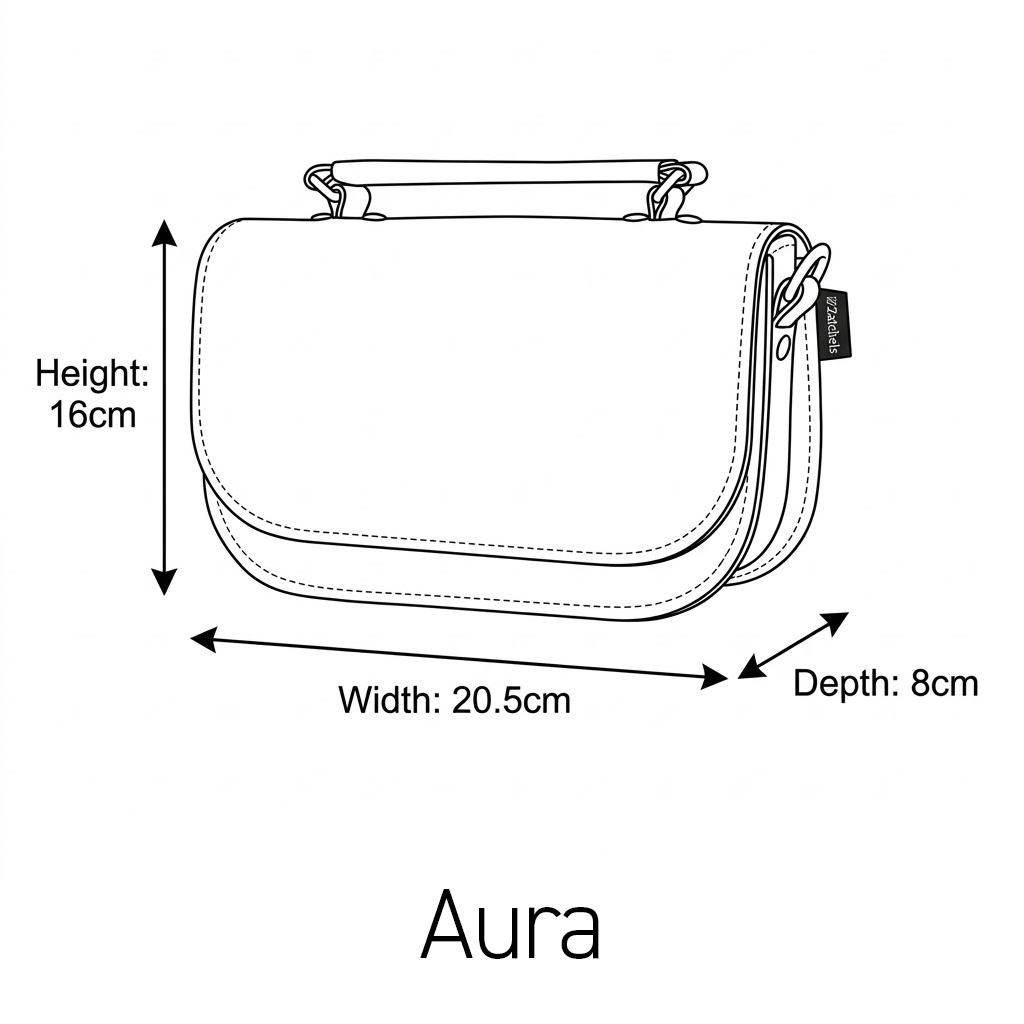 Aura Handmade Leather Bag - Chestnut