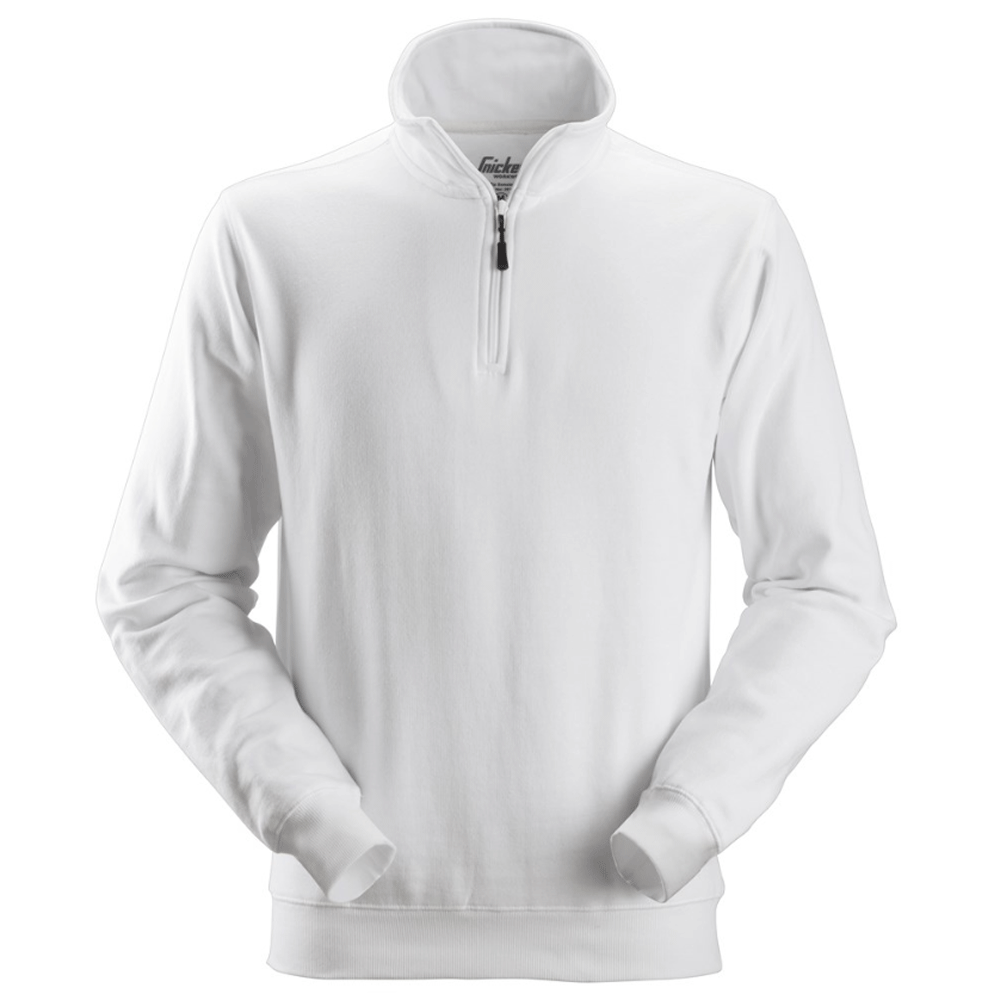 Snickers 2818 ½ Zip Work Sweatshirt White XL