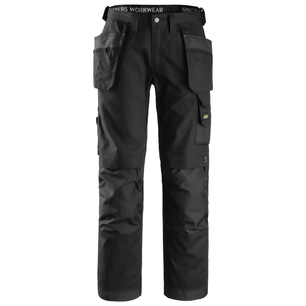 Snickers 3214 Craftsmen Holster Pocket Trousers, Canvas+ Black, 33" Waist 35" Leg-Snickers 148