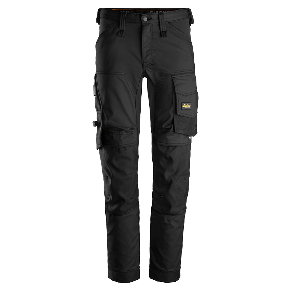 Snickers 6341 AllroundWork Stretch Kneepad Trousers Black / 54 (38" Waist, 32" Leg)