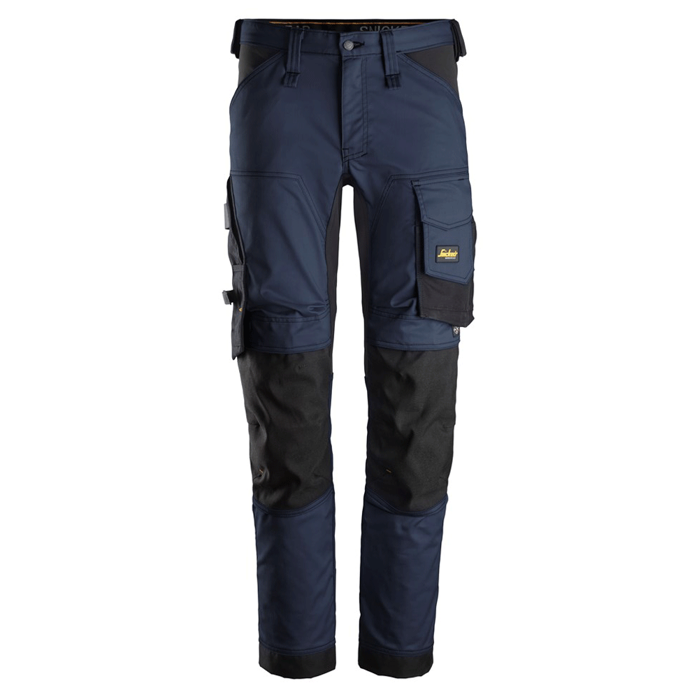 Snickers 6341 AllroundWork Stretch Kneepad Trousers Navy Blue 35" Waist, 35" Leg, Snickers Size - 150