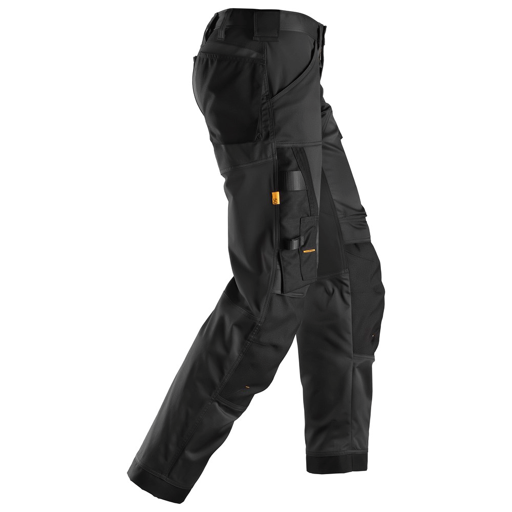 Snickers 6351 AllroundWork, Stretch Loose Fit Work Trousers Black 36" Waist, 32" Leg - Snickers Size 52