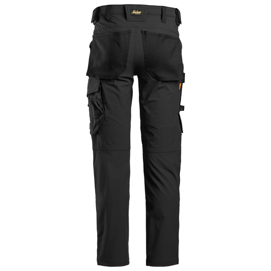 Snickers 6371 AllroundWork, Full Stretch Kneepad Trouser Black 33" Waist 32" Leg
