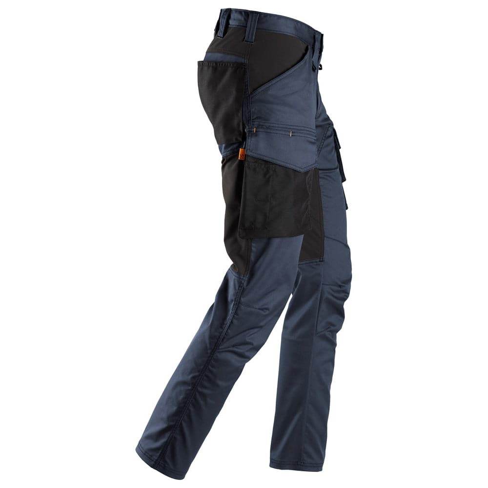 Snickers 6803 AllroundWork, Stretch Trousers without Knee Pockets Navy, Waist 36" Leg 32"-Snickers 52
