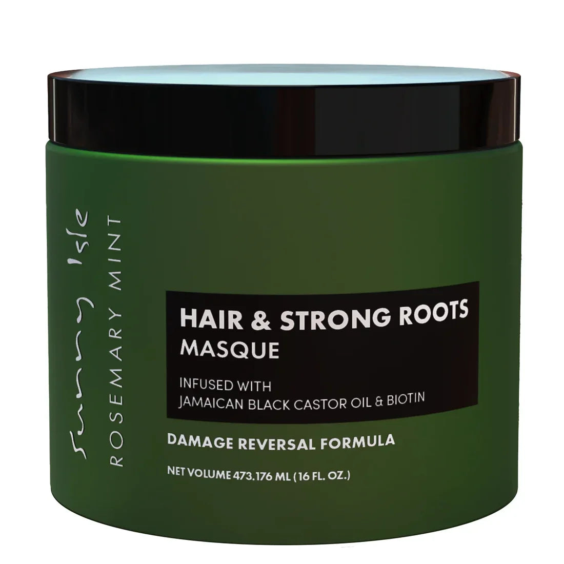 Sunny Isle Rosemary Mint Hair & Strong Roots Masque for Stimulating Growth & Strengthening Hair 16oz