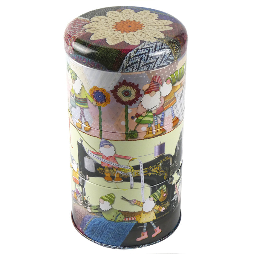 CRAFTING GNOMES TALL STACKER TIN