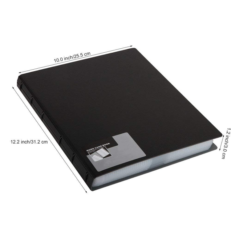 Deli Business Card Book Name Card Holder Book with 600 Business Cards Capacity