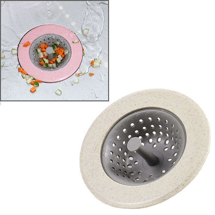 vanzlife Dishwasher filter pool floor drain household kitchen anti-blocking anti-seal washing net bag sewer filter, Pink, Blue, Apricot