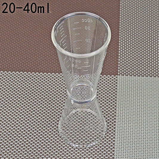 2 PCS PC Small Measuring Cup Device Double-headed Graduated Milk Tea Scale Cup Oz Measuring Tool, Large