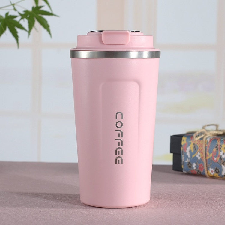 Smart Version Double Stainless steel 304 Coffee Mug Car Thermos Mug Travel Thermo Cup, 380ml Pink, 380ml White, 380ml Black, 380ml Green, 380ml Blue, 510ml White, 510ml Black, 510ml Green, 510ml Blue, 510ml Pink