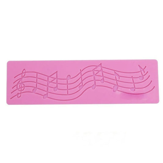 2 PCS Note Cake Decoration Silicone Mould Fondant Cake Tool Baking DIY Mould, Note Shape