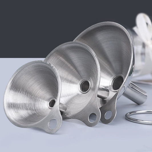 3 in 1 Stainless Steel Funnel Mini Funnel Oil Leaking Wine Leaking Integrated Liquid Dispenser Set, Oil Leaking