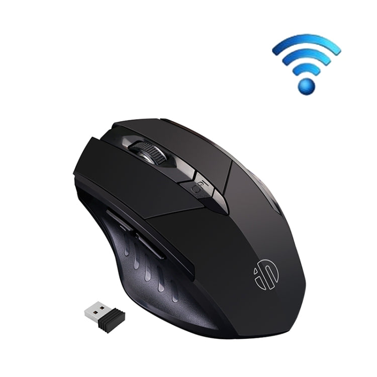 Inphic A1 6 Keys 1000/1200/1600 DPI Home Gaming Wireless Mechanical Mouse, Colour: Gray Wireless+Bluetooth 4.0+Bluetooth 5.0, Black Wireless Charging Silent Version, Gray Wireless Charging Silent Version, Gray Wireless+Bluetooth 4.0+Bluetooth 5.0