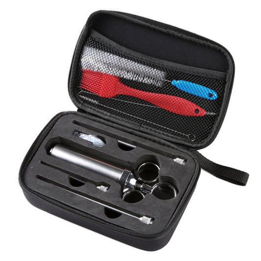 304 Stainless Steel Seasoning Syringe Barbecue Tool Turkey Needle Set, 14 in 1 with Storage Bag