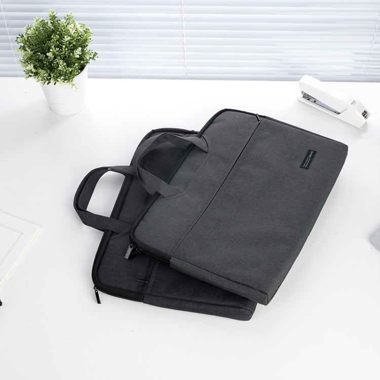 Deli 5590 Portable Briefcase Meeting Record Storage Bag Computer Bag(Black)