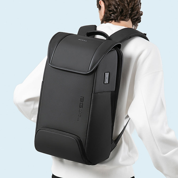 BANGE Men Anti-Theft Backpack Waterproof Large-Capacity Backpack Computer Bag(Gray)