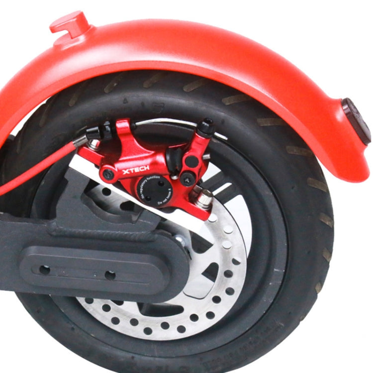 3 in 1 Scooter Modified Hydraulic Brake + 120mm Disc Brake Disc + Modified Seat Set For Xiaomi Mijia M365 Pro, Red Brake + Silver Adapter, Red Brake + Black Adapter, Black Brake + Silver Adapter, Black Brake + Black Adapter