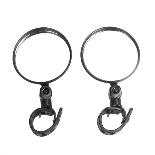2 PCS For Xiaomi Scooter Rear View Mirror Bicycle Mirror, Round, Oval
