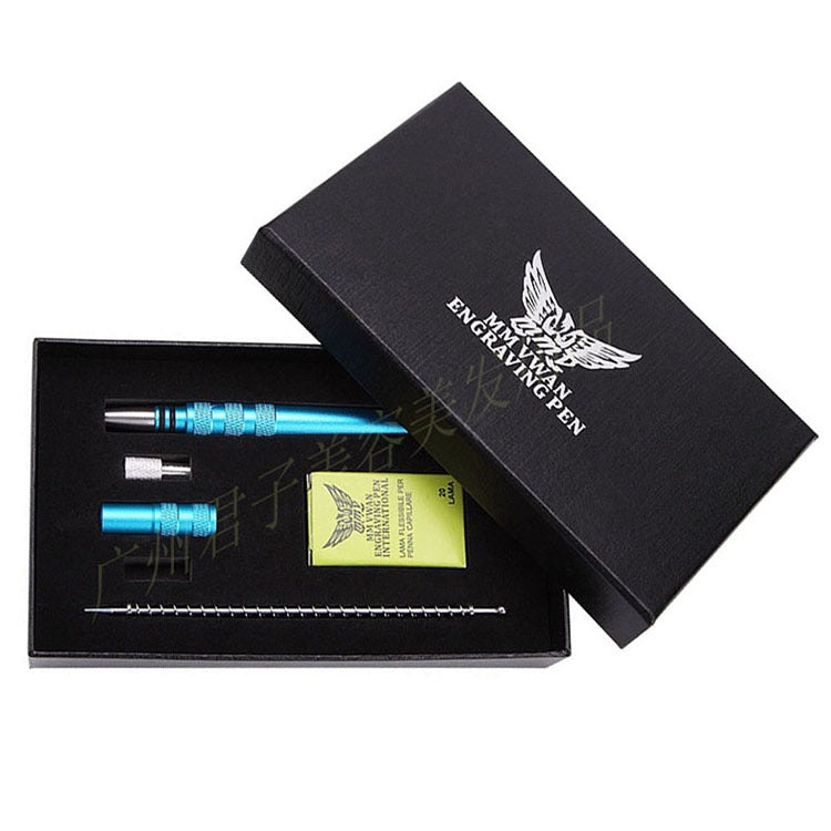 MM VWAN Magic Hairdressing Eyebrow Trimming Engraving Pen Scoring Stainless Steel Razor(Silver)