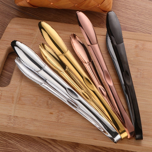 304 Stainless Steel Food Clip,Style:, Ice Clip (Gold), Ice Clip (Black)