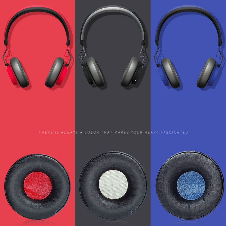 2 PCS Headphone Sponge Cover Headphone Leather Cover For Jabra Revo Wireless, Colour: Black Black Net, Black Black Net, Black Blue Net, Black Gray Net