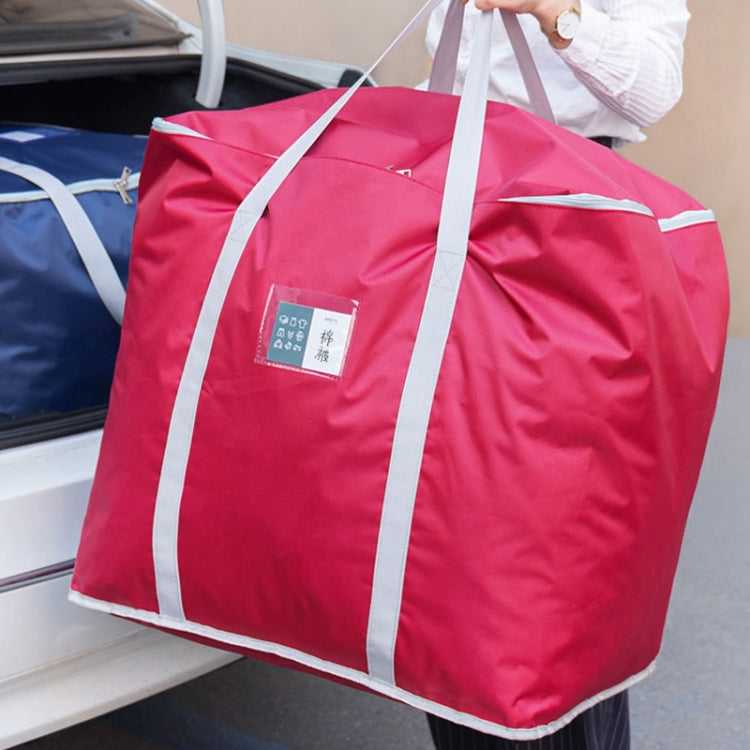 weekeight Clothing Quilt Storage Bag Household Moving Luggage Organizer Bag, Colour: Navy Small