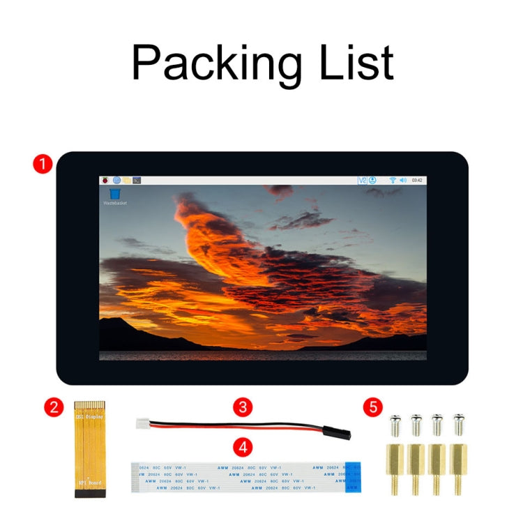 Waveshare 7 inch 800×480 IPS Capacitive Touch Display, DSI Interface, 5-Point Touch without Case